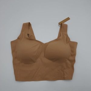 Skims Naked Plunge Longline Bra in Ochre Size 3X